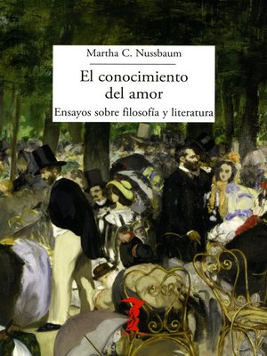 cover image of El conocimiento del amor